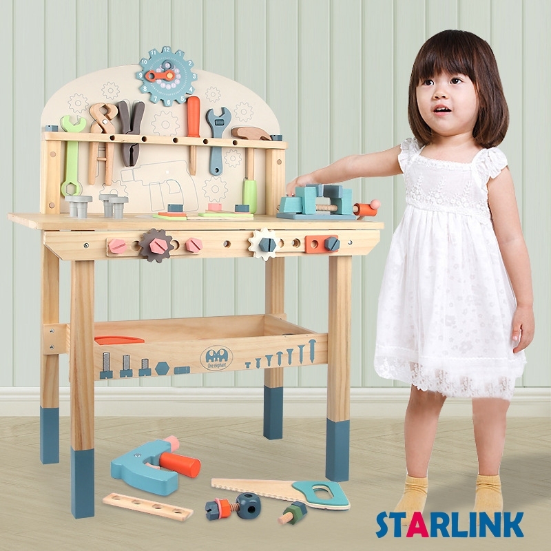 Wooden toys children'searly education multifunctional tool table kindergarten interactive exchange play house educational toys