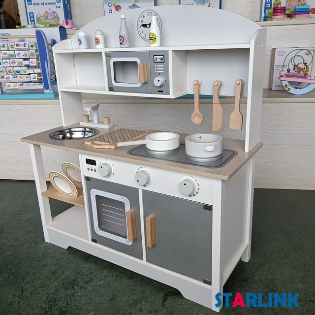 Kindergarten Furniture Play Equipment Wooden Furniture Children's Kitchen Combination Cabinet