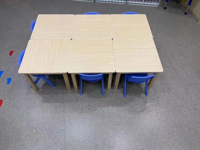 High Quality kids wooden table and chairs for kindergarten school daycare preschool furniture