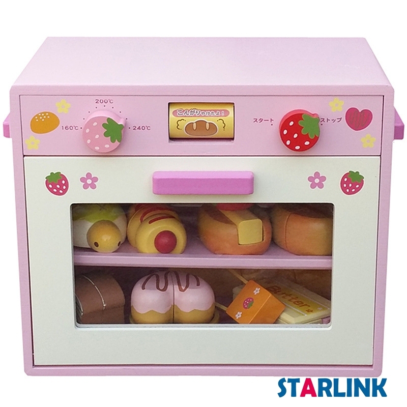 Kids wooden Kitchen set pretend play wood role play Simulation microwave oven set Toys