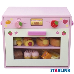 Kids wooden Kitchen set pretend play wood role play Simulation microwave oven set Toys
