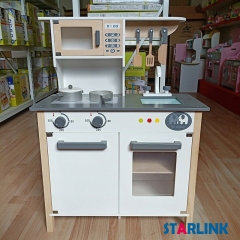 Kids Wood Kitchen Play Cos Toy Set
