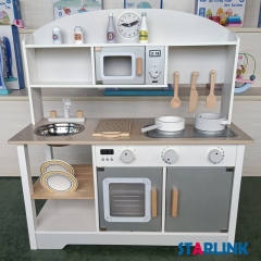 Kindergarten Furniture Play Equipment Wooden Furniture Children's Kitchen Combination Cabinet