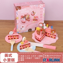 Cutting Fruit Girls Most Love Strawberry Box Play House Suit Sweet Wooden Toy