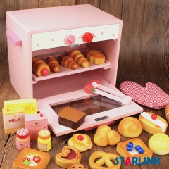 Early Educational Development Toys Kids Play Kitchen Set Wooden Pretend Oven Toy
