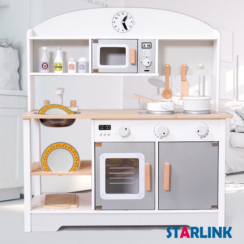 Kindergarten Furniture Play Equipment Wooden Furniture Children's Kitchen Combination Cabinet