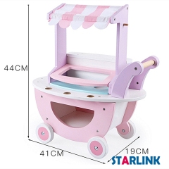 Mini Ice Cream Truck Cosplay Pretend Play Wooden Play Kitchen Set