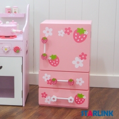 Wooden Role Play Toys Modern Fridge For Kids