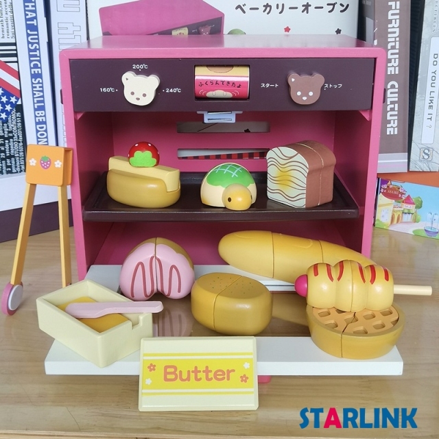 Kids wooden Kitchen set pretend play wood role play Simulation microwave oven set Toys
