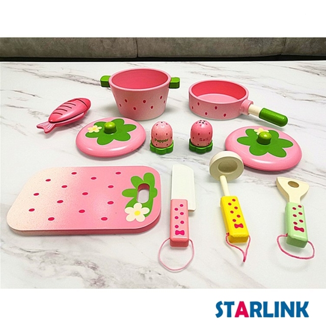 New Kitchen Toy Simulation Strawberry Gas Stove Folding Stove Children Play House Toy For Kids Puzzle Cooking Toys Set