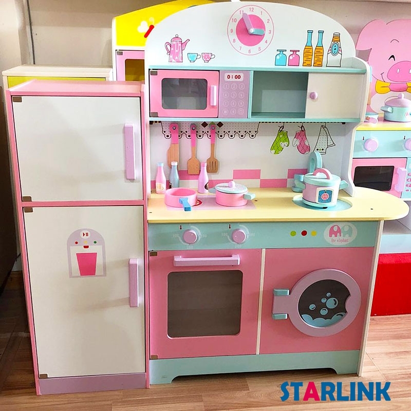 Children's kitchen toys pretend play games cooking games wooden kitchen toys