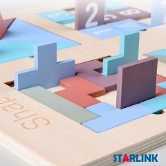 Four-In-One Shape Puzzle Toy Tetri Building Block Baby Intellectual Development Educational Toy