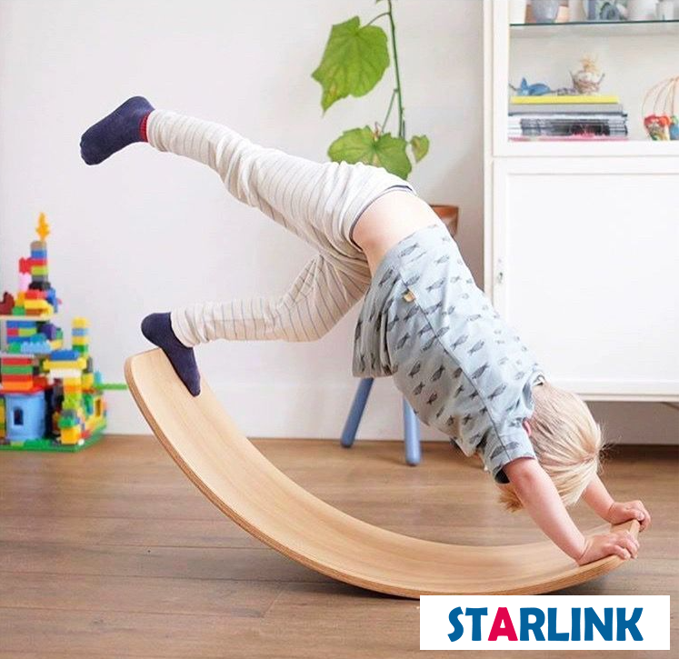 Montessori Material Wood Customized Educational Training Equipment Balance Board for Kids
