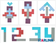 Four-In-One Shape Puzzle Toy Tetri Building Block Baby Intellectual Development Educational Toy