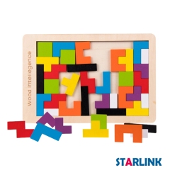Tangram puzzle Children Educational Toy Colorful Wooden Brain Training Geometry Tangram Puzzle