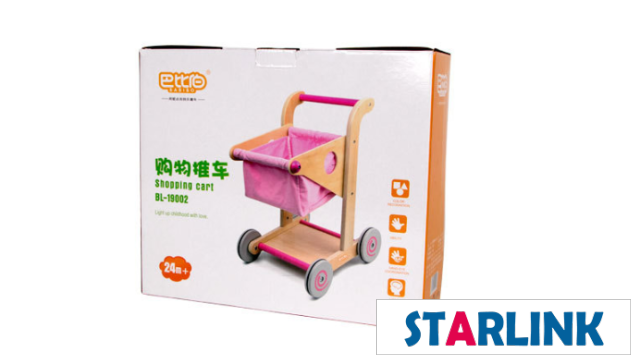 Hot sale new item role play Wooden toys shopping cart Wooden children's cart toys Children's shopping cart toys