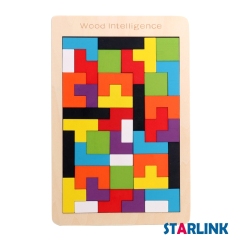 Tangram puzzle Children Educational Toy Colorful Wooden Brain Training Geometry Tangram Puzzle