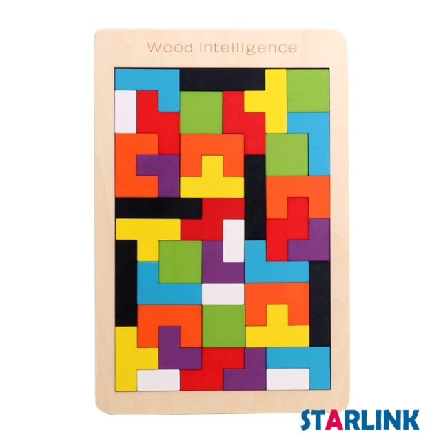 Tangram puzzle Children Educational Toy Colorful Wooden Brain Training Geometry Tangram Puzzle