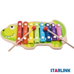 Percussion Wooden Toy Musical Instrument Hand Knocking piano Toy Wooden 8 Notes Giant Xylophone With 2 Wood Mallets