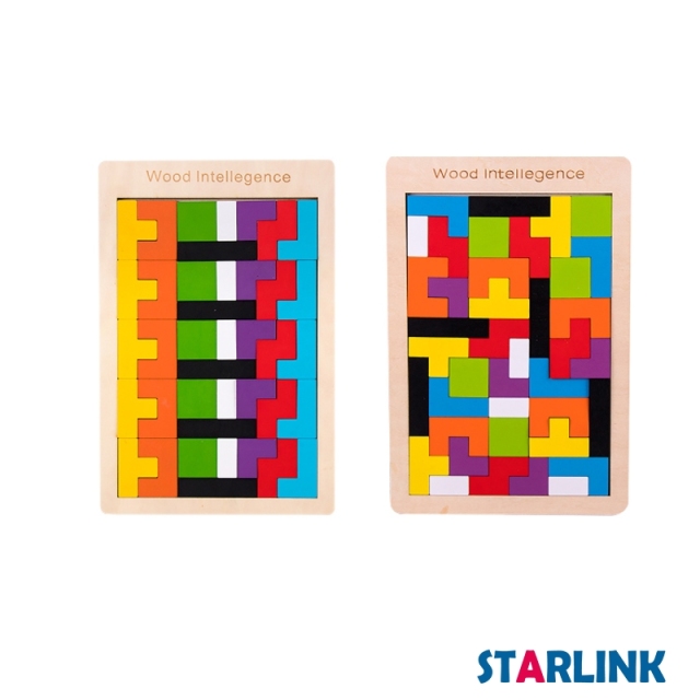 Tangram puzzle Children Educational Toy Colorful Wooden Brain Training Geometry Tangram Puzzle