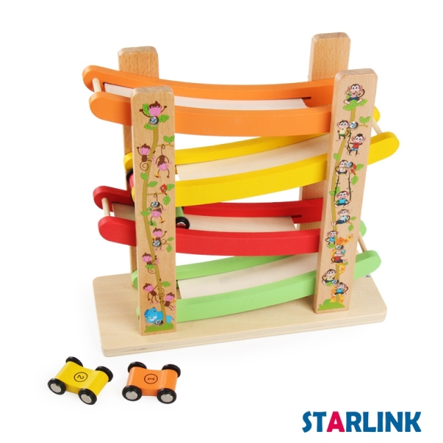 New Design Educational Toys For Kids Gliding Car Vehicle Wooden Toy Track