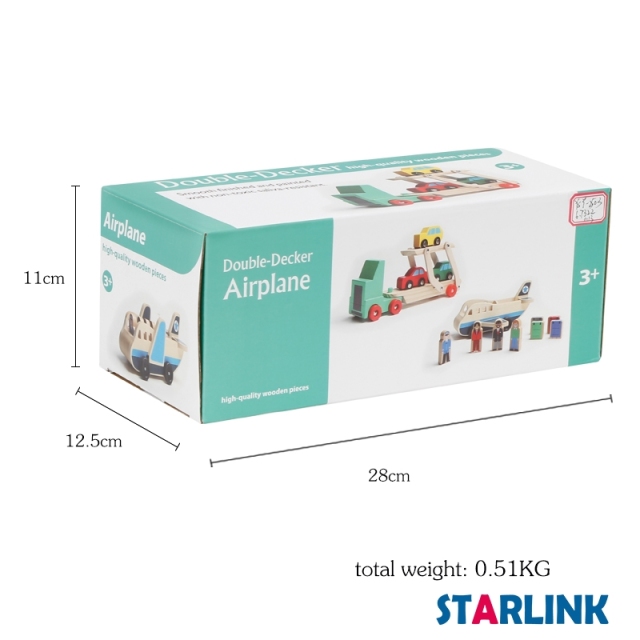 Hot Sale Wooden Model Airplane Toys Cheap Educational Child 3D Wooden Transport Baby Kids Toys