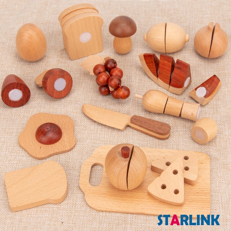 Preschool Learning Educational Toys Pretend Play Kitchen Toys Fruit Vegetable Cutting Toy