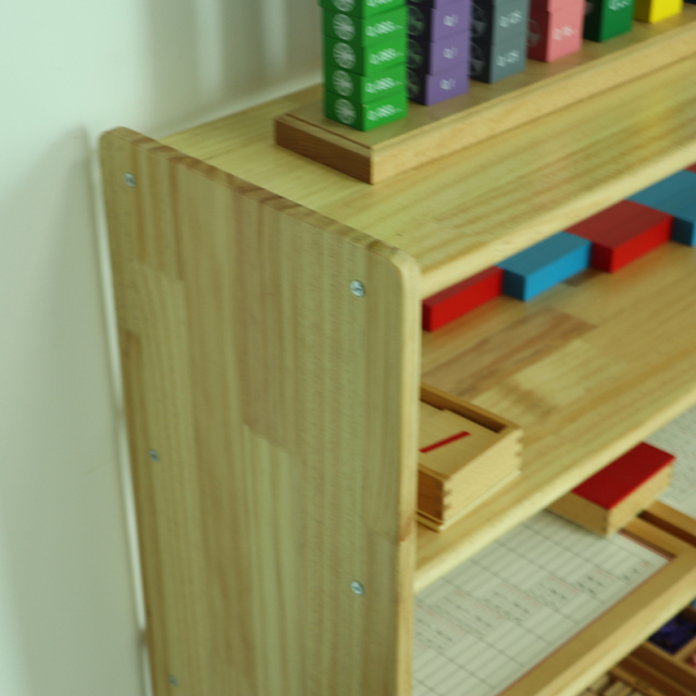 Montessori Wooden cabinet storage for kids children furniture wooden daycare shelf for kids