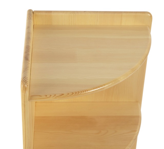 Educational Wooden Kids Furniture Montessori 3 Layers Toy Storage Wooden Corner Shelf