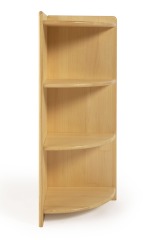 Educational Wooden Kids Furniture Montessori 3 Layers Toy Storage Wooden Corner Shelf