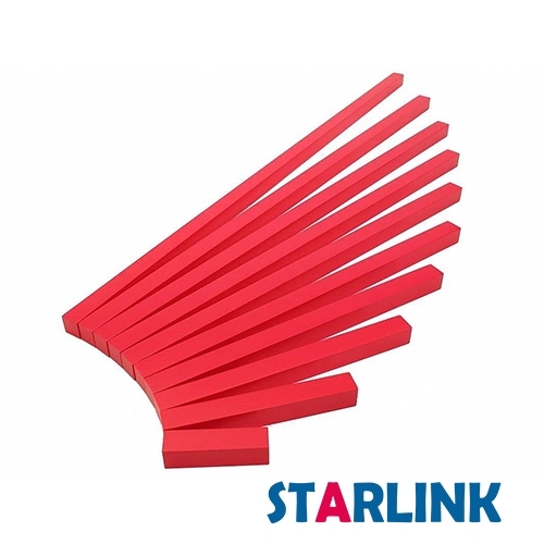 Montessori Material Wooden Red Rods Long Sticks Math Rod Toys Kids Educational Early Teaching
