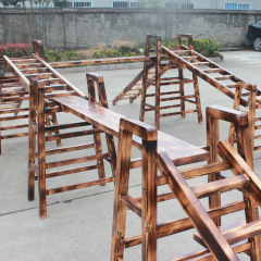 Outdoor Wooden Climbing Sets For Kids Wooden Playground Amusement Climbing Toys