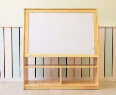 double-sided magnetic kindergarten solid wood floor blackboard cabinet writing board blackboard rack wooden easel