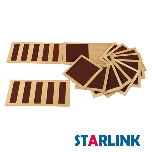 Montessori Rough and Smooth Boards Sensorial Board Touch Sensory Montessori Tactile Board for Kids Graded Sand Tablets Montessori Toys for Toddlers