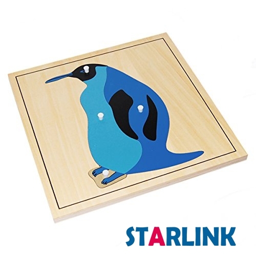 Montessori Materials Educational Tools Animal Pnguin Puzzle Preschool Early Montessori Toys for Toddlers