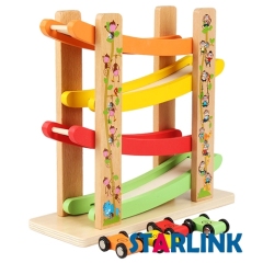 New Design Educational Toys For Kids Gliding Car Vehicle Wooden Toy Track