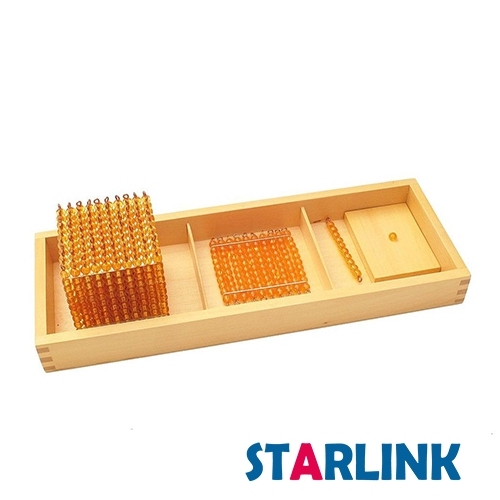 Introduction to Decimal Quantity With Wooden Kids Baby Montessori Trays Mathematics Material Educational