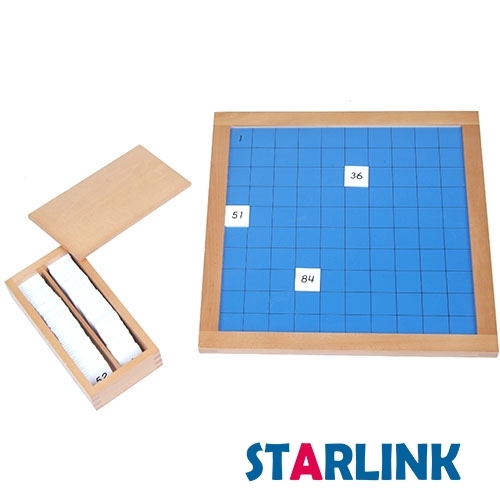 Hundred Board Educational Wooden Montessori Mathematics Toys