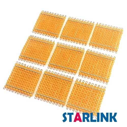 Baby Mathematics Montessori Mathmatic Material Educational Toy 10 Golden Bead Hundred Squares