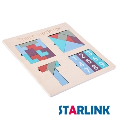 Four-In-One Shape Puzzle Toy Tetri Building Block Baby Intellectual Development Educational Toy