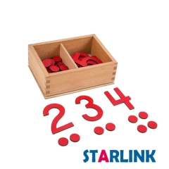 Math Games Educational Cut-out Numeral And Counters montessori