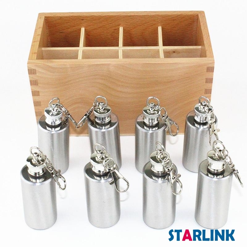 Temperature Bottles Sensory Skill Toys Montessori Daily Life Practice Boxs Beech Wood Toy Children Educational Games