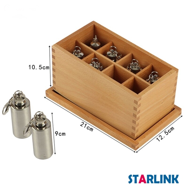 Temperature Bottles Sensory Skill Toys Montessori Daily Life Practice Boxs Beech Wood Toy Children Educational Games