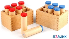Wooden Educational Toys Kids Learning Material Teaching Resources Montessori Sound Boxes Wooden Toys Educational