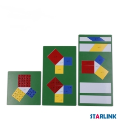 Early Learning Teaching Resources Wooden Educational Toys for Toddlers Montessori Mathematics Theorem of Pythagoras