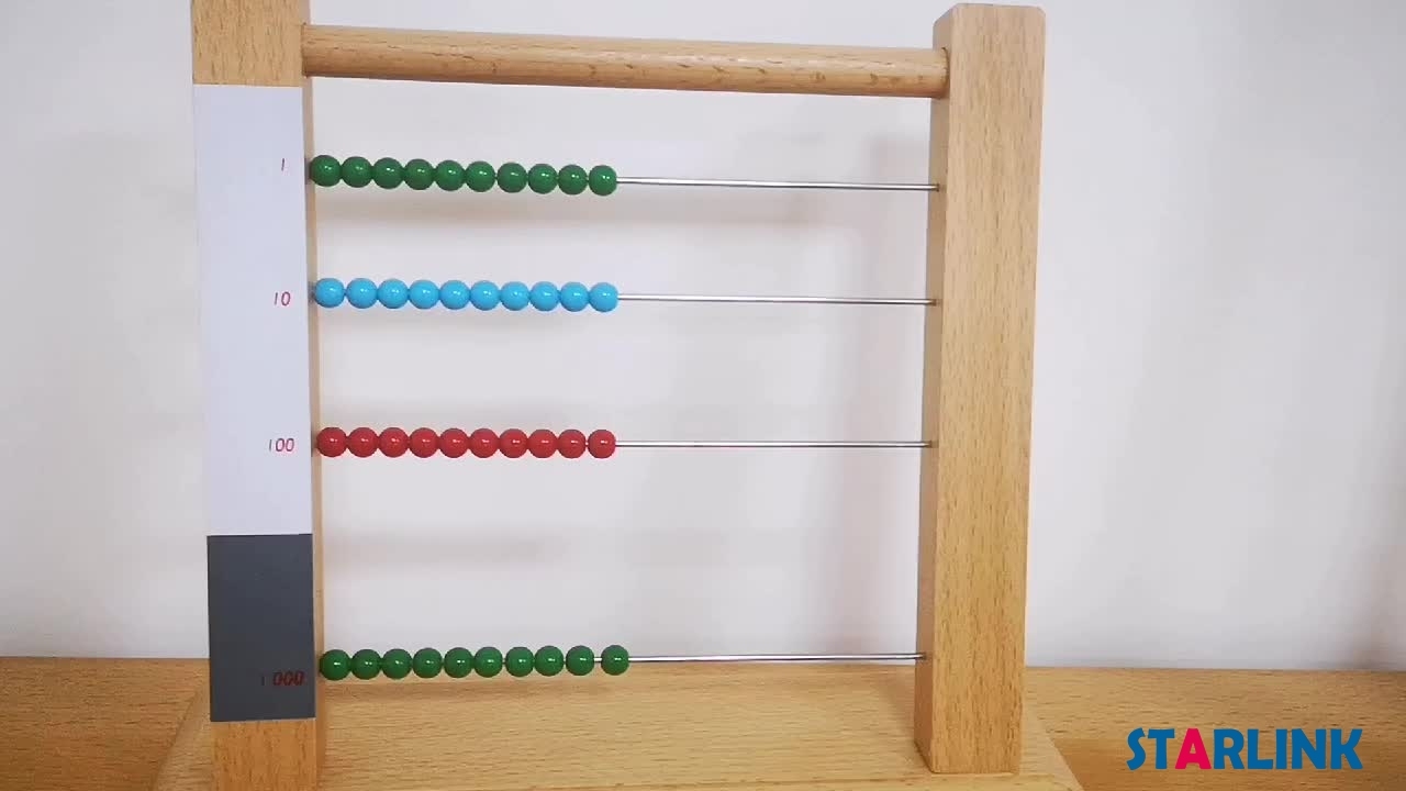 Small Bead Frame educational wooden montessori mathematics toys