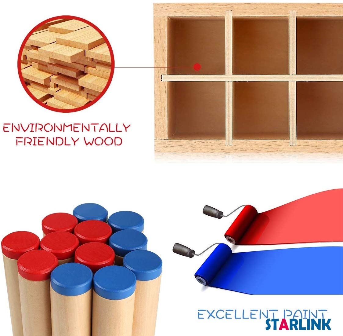 Wooden Educational Toys Kids Learning Material Teaching Resources Montessori Sound Boxes Wooden Toys Educational