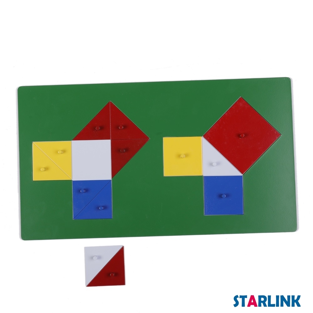 Early Learning Teaching Resources Wooden Educational Toys for Toddlers Montessori Mathematics Theorem of Pythagoras