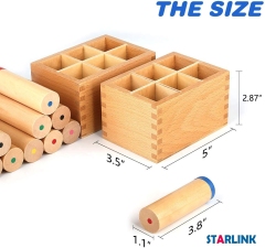 Wooden Educational Toys Kids Learning Material Teaching Resources Montessori Sound Boxes Wooden Toys Educational