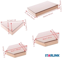 Montessori Sensorial Kids Wooden Educational Children Toy Constructive Triangles With 5 Boxes